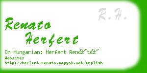 renato herfert business card